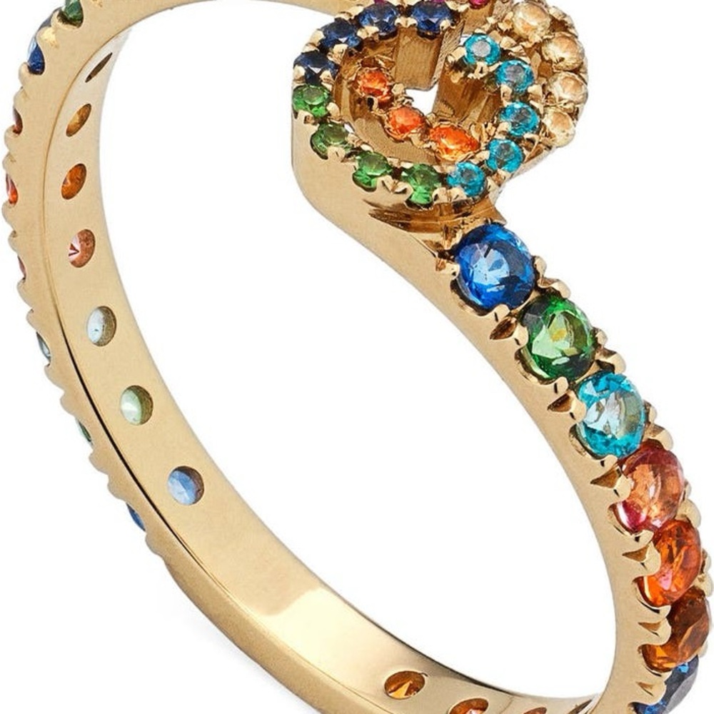 Gucci 750 gold gemstone ring - Picture 6 of 13